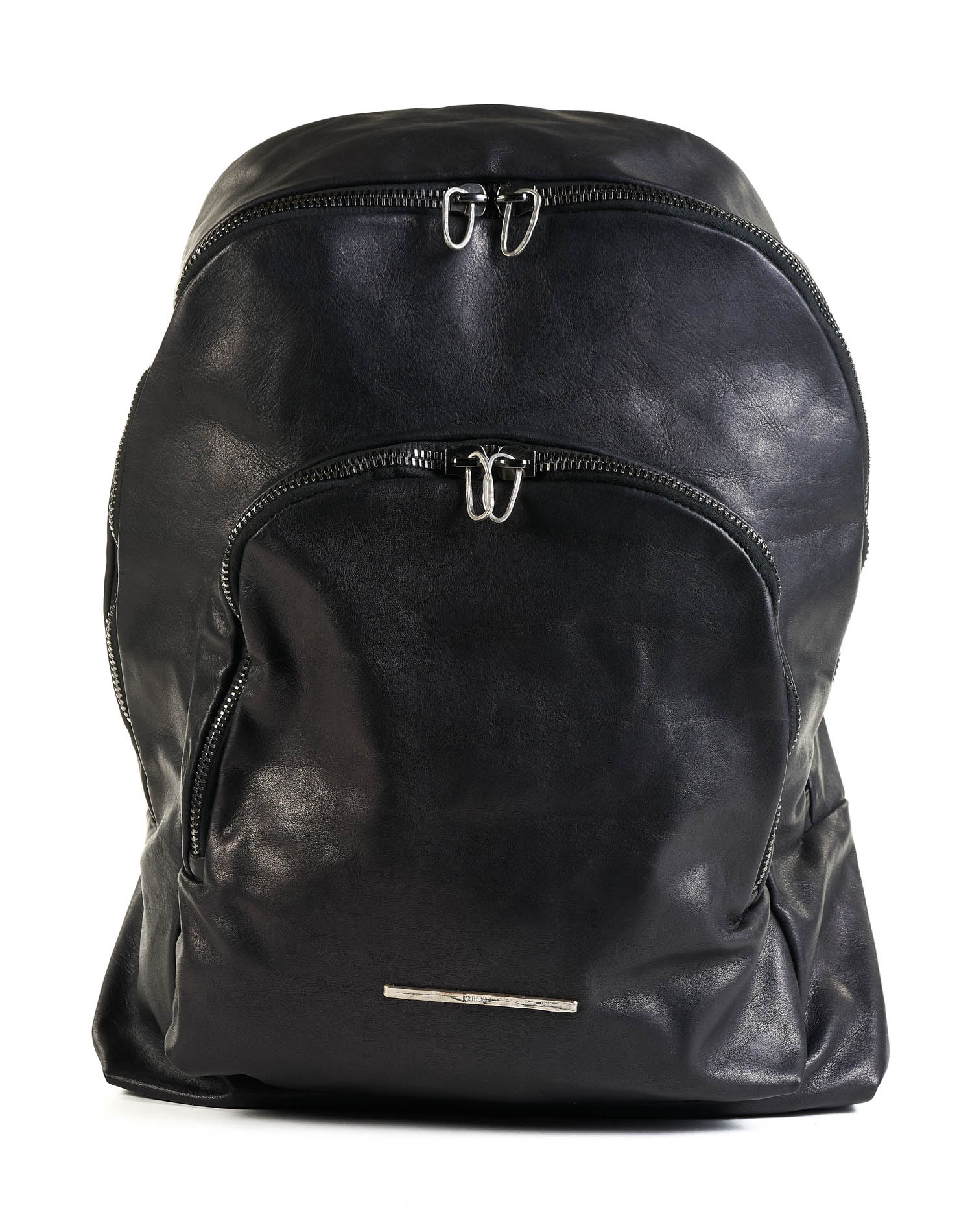daniele basta leather and silver bags - FRONT